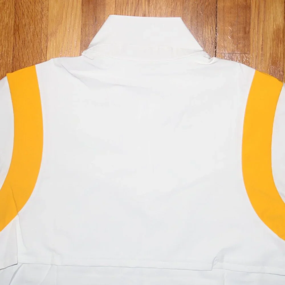 Nike Pittsburgh Steelers On Field 1/4 Zip Coaches Jacket Mens M White Black Gold